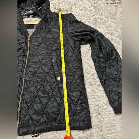Burberry Brit Black and Gold Quilted Jacket with Hood - Picture 12 of 17
